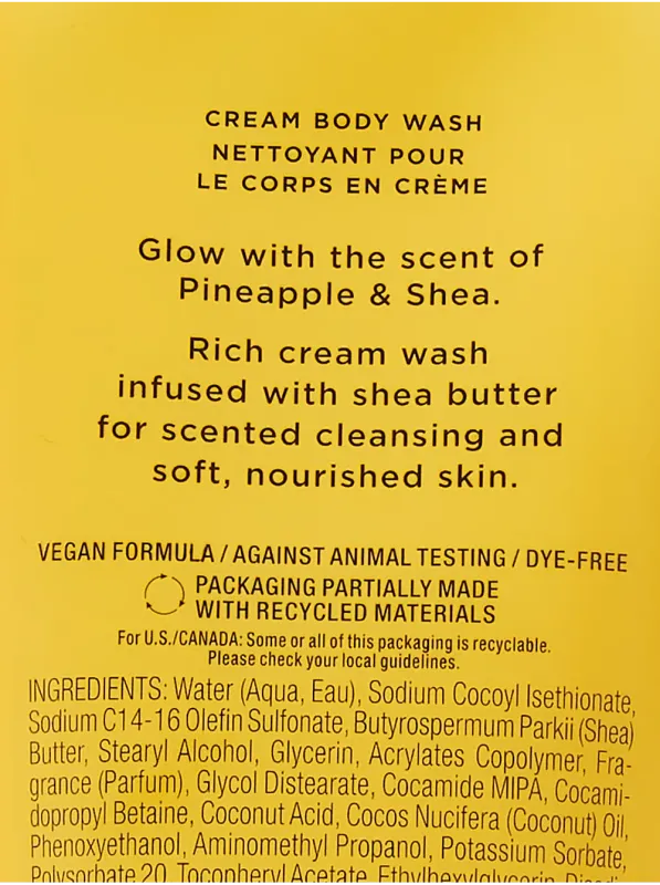 Крем для душу з олією Ши Pineapple & Shea 236ml Victoria's Secret