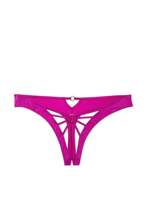 Трусики тонг Strappy Hardware Crotchless Very Sexy Victoria's Secret