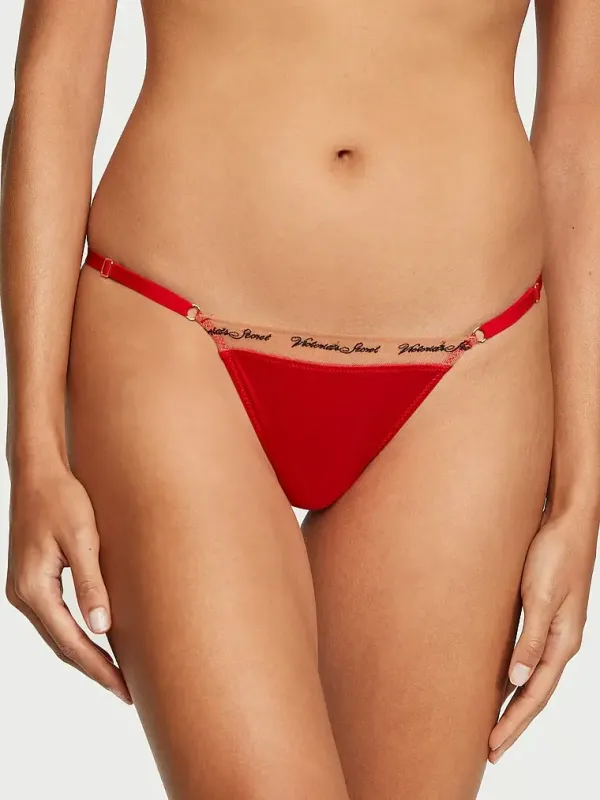 Трусики тонги Strappy Logo Very Sexy Victoria's Secret