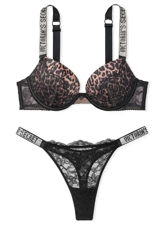 Комплект Бюстгальтер пуш-ап Shine Very Sexy & Трусики Shine Strap Very Sexy Victoria's Secret