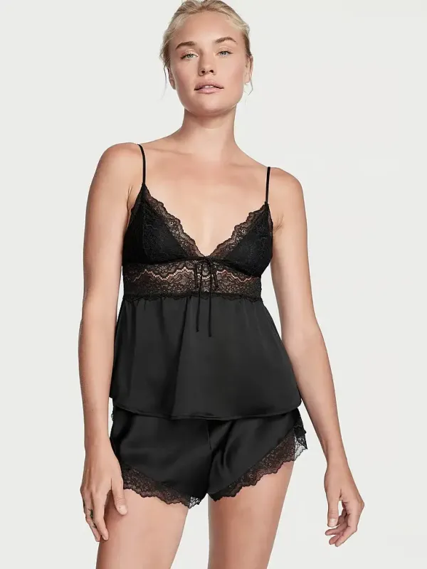Атласні шорти для сну Stretch Lace & Satin Victoria's Secret