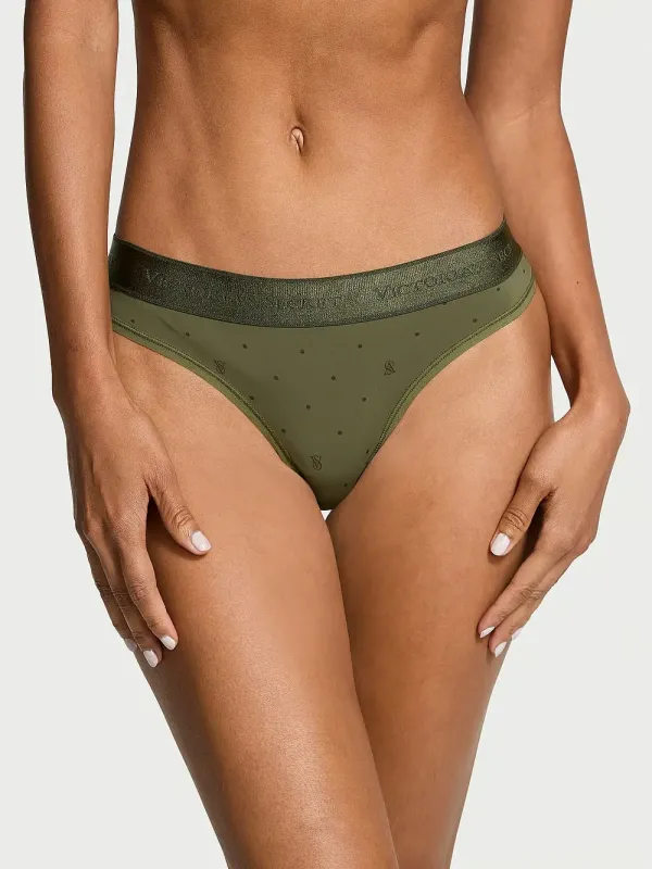 Трусики тонги Micro Logo Victoria's Secret