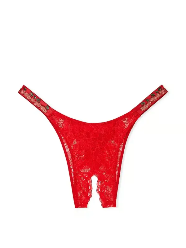 Трусики бразиліани Shine Cherry Crotchless Very Sexy Victoria's Secret