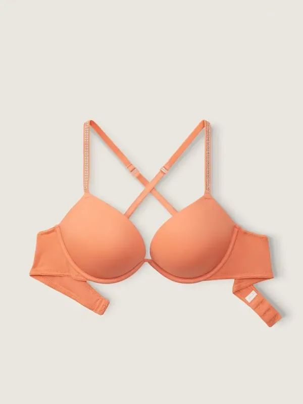 Комплект Бюстгалтер подвійний пуш-ап Wear Everywhere & Трусики Pink Victoria's Secret