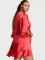 Атласний Халат Flounce Satin Robe Victoria's Secret