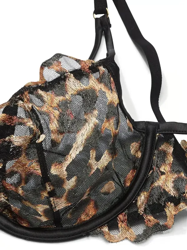 Бюстгальтер демі Low-Cut Leopard Embroidery Very Sexy Victoria's Secret