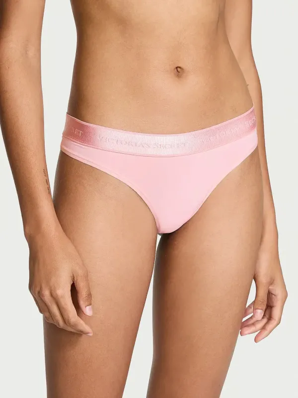 Трусики тонги Micro Logo Victoria's Secret