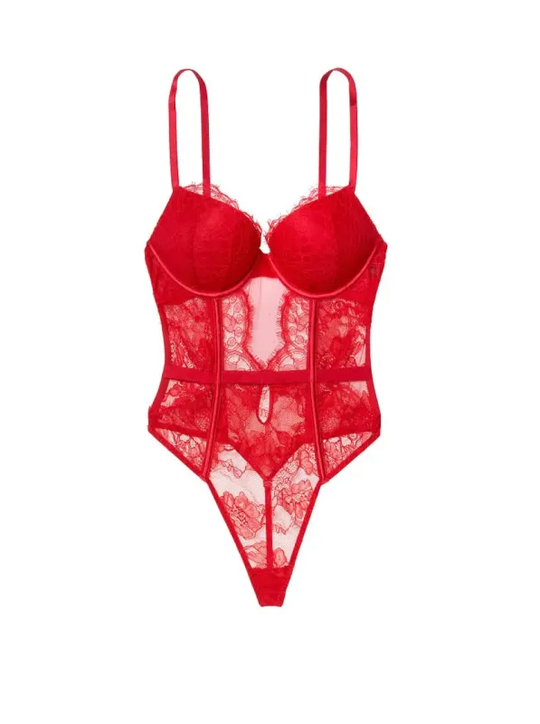 Мереживне боді з подвійним пуш-ап Bombshell Teddy Victoria's Secret