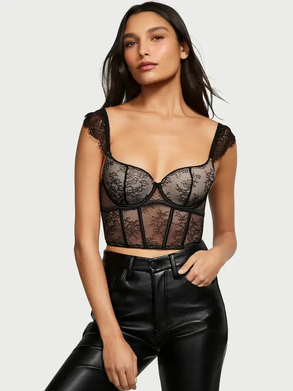 Мереживне бюстьє корсет демі Corset Top Dream Angels Victoria's Secret