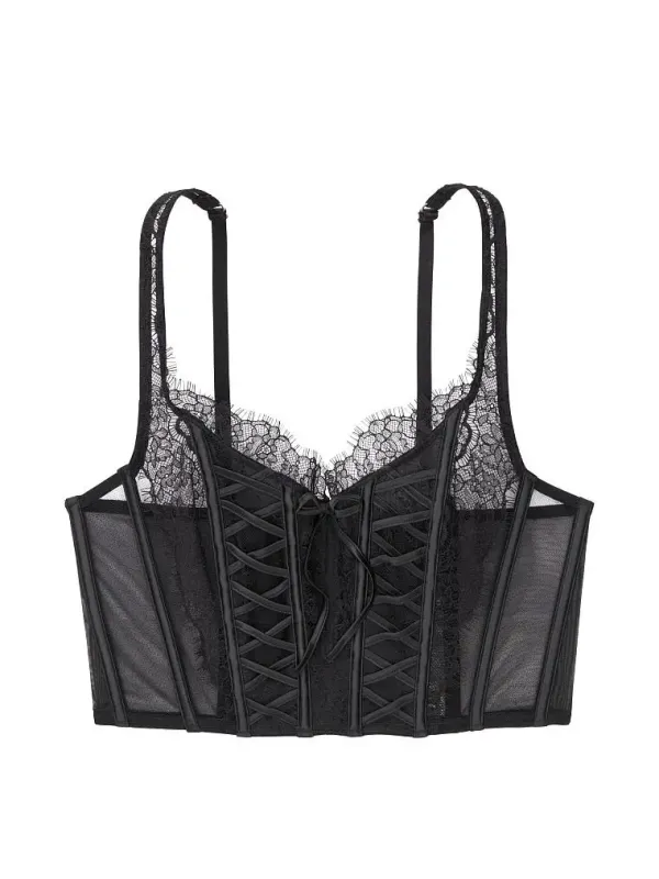 Бюстьє корсет без наповнення Unlined Lace-Up Dream Angels Victoria's Secret