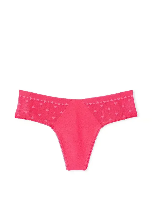 Трусики тонг Lace-trim No-Show Victoria's Secret