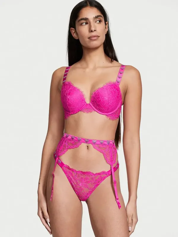 Мереживні трусики Shine Strap Lace Brazilian Victoria's Secret