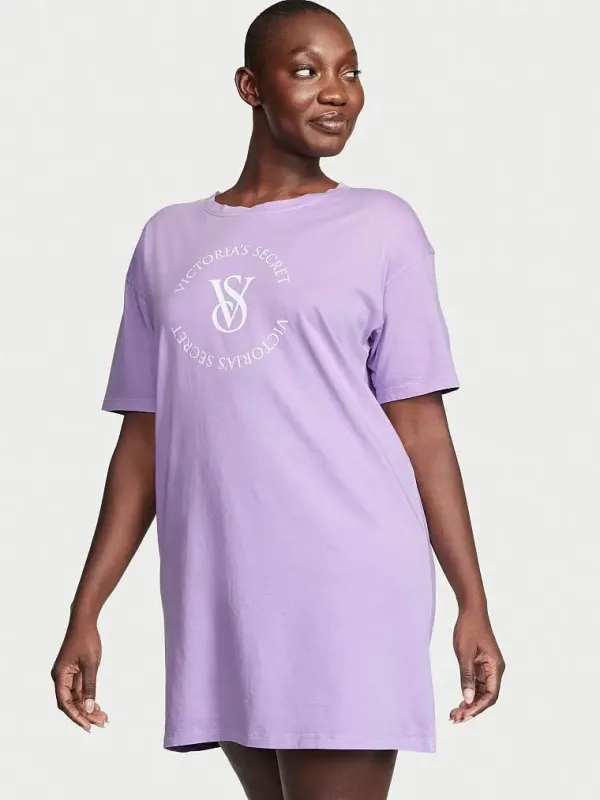 Бавовняна нічна сорочка Oversize Sleepshirt Victoria's Secret