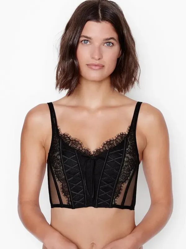 Бюстьє корсет без наповнення Unlined Lace-Up Dream Angels Victoria's Secret