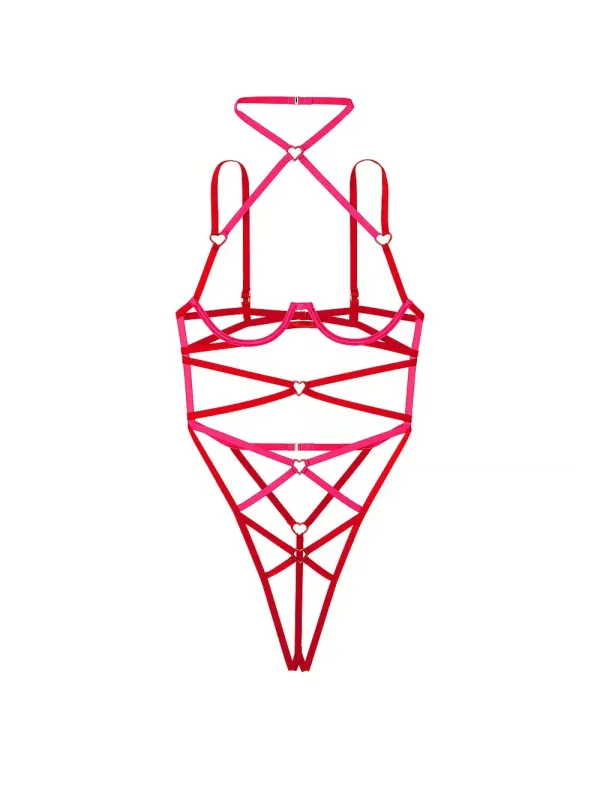 Вікрите боді з ременців Strappy Heartware Very Sexy Victoria's Secret