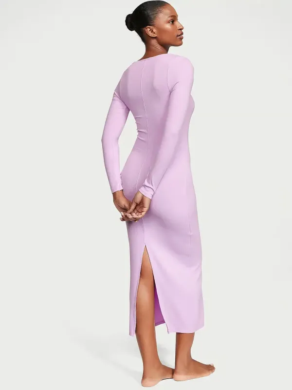 Нічна сорочка Ribbed Modal Long Slip Dress Victoria's Secret