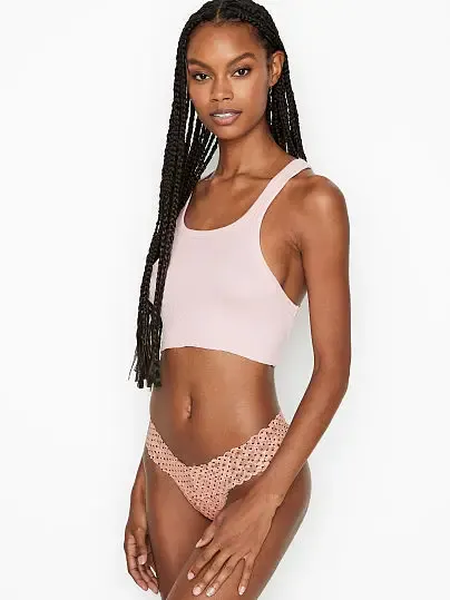 Трусики тонг Floral Lace Victoria's Secret
