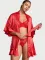 Атласний Халат Flounce Satin Robe Victoria's Secret