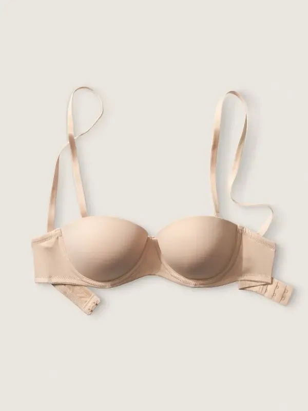 Комплект Бюстгальтер пуш-ап мультивей Wear Everywhere & Трусики безшовні Pink Victoria's Secret