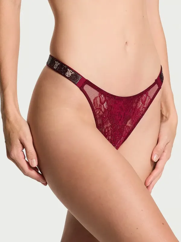 Трусики бразиліани Rose Shine VS Crotchless Very Sexy Victoria's Secret