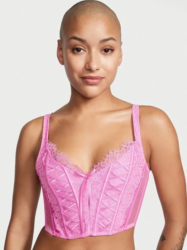 Бюстьє корсет без наповнення Unlined Lace-Up Dream Angels Victoria's Secret