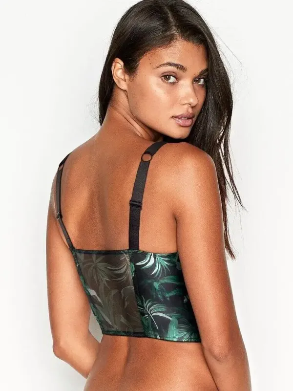 Комплект Бюстгальтер балконет Logo Strap & Трусики тонг Brazilian Strap Very Sexy Victoria's Secret