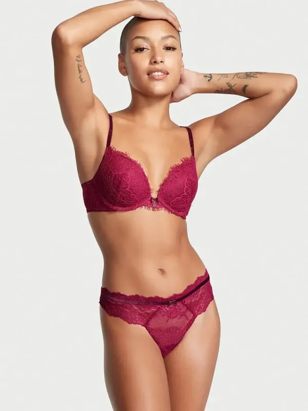 Трусики стрінги Lace & Velvet Shine Dream Angels Victoria's Secret