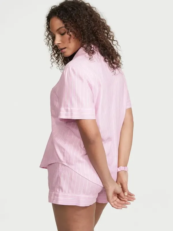 Фланелева піжама з шортами Short PJ Set Victoria's Secret