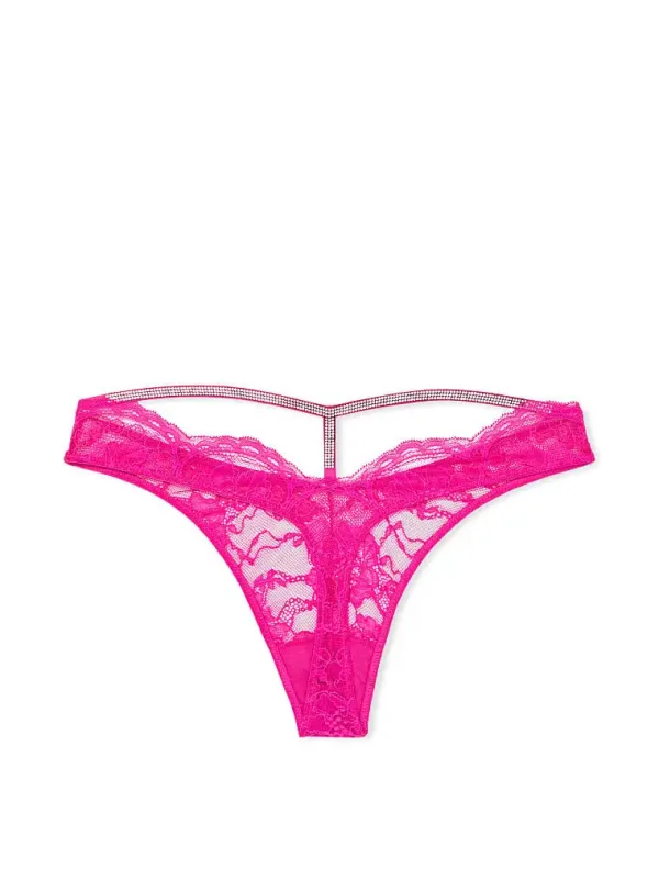 Рожеві трусики тонг зі стразами Shine Cutout Very Sexy Victoria's Secret