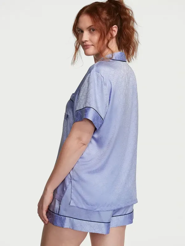 Атласна піжама з шортами Satin Short Pj Set Victoria's Secret