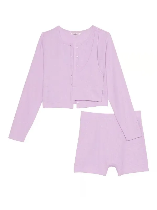 Комплект для дому Glow Waffle 3-Piece Set Victoria's Secret