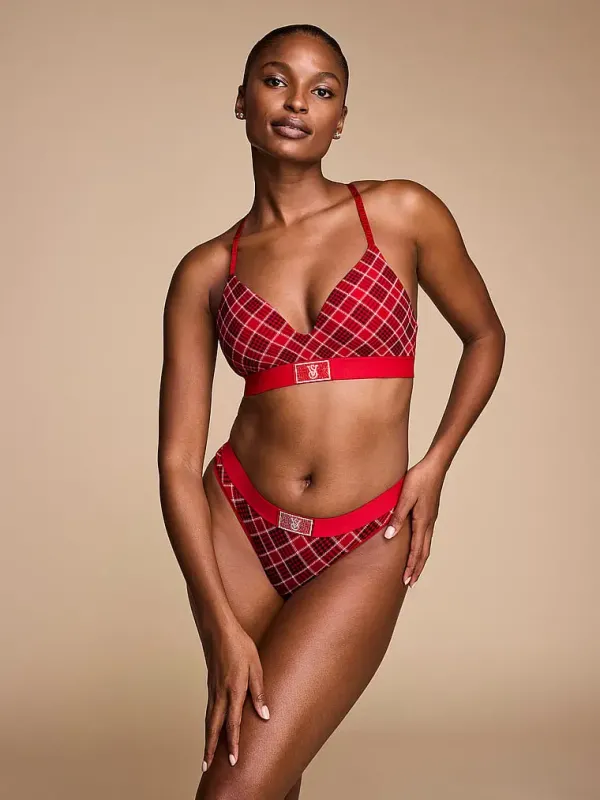 Трусики тонг Logo Shine Victoria's Secret