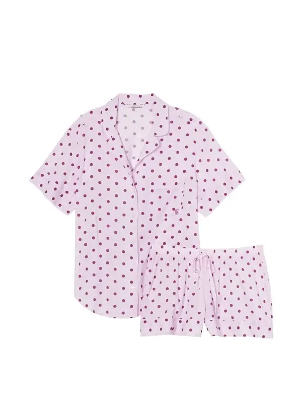 Бавовняна піжама з шортами PJ Set Victoria's Secret