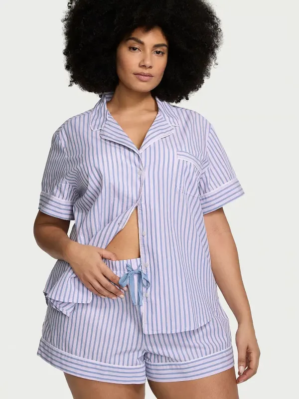 Бавовняна піжама з шортами PJ Set Victoria's Secret