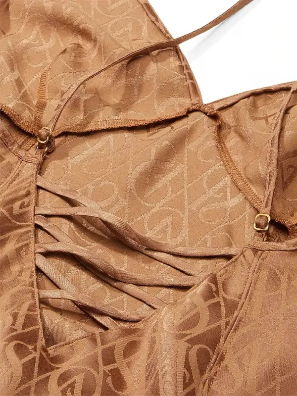 Атласний пеньюар Icon Satin Midi Slip Victoria's Secret