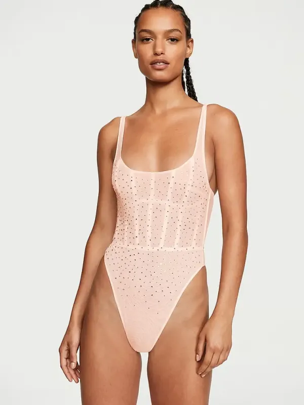 Боді корсет зі стразами Rhinestone Teddy Very Sexy Victoria's Secret