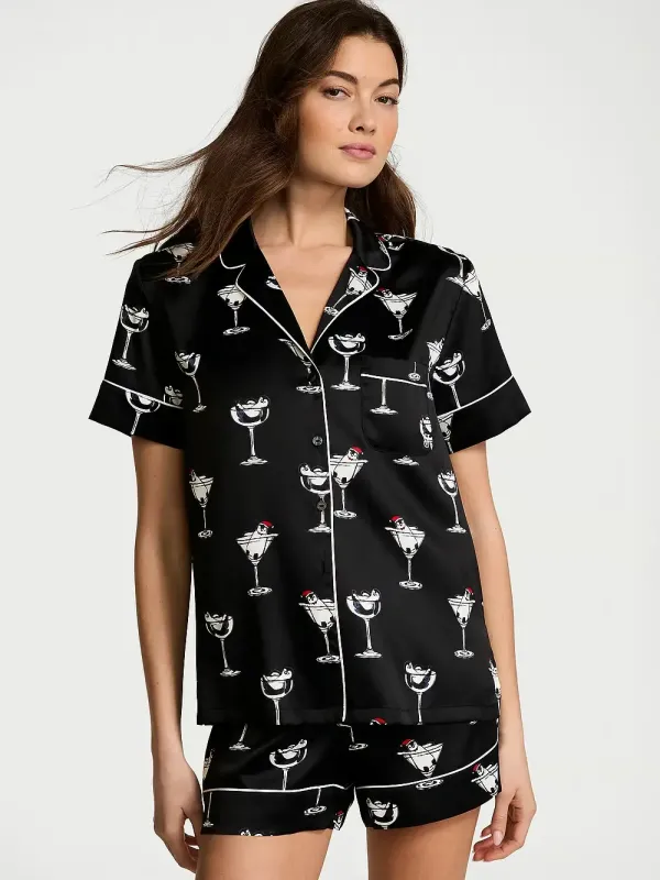 Атласна піжама з шортами Satin Short PjS Victoria's Secret