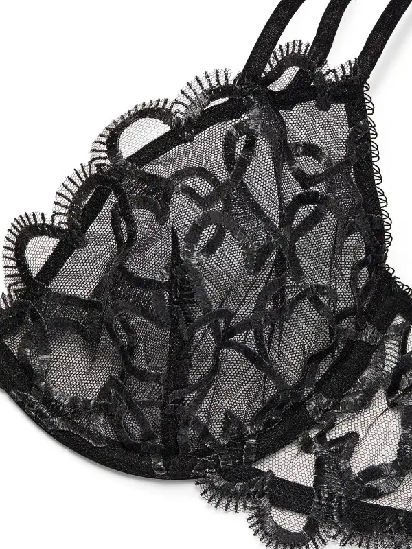 Комплект Бюстгальтер балконет & Трусики бікіні Shimmer Heart Embroidery Dream Angels Victoria's Secret