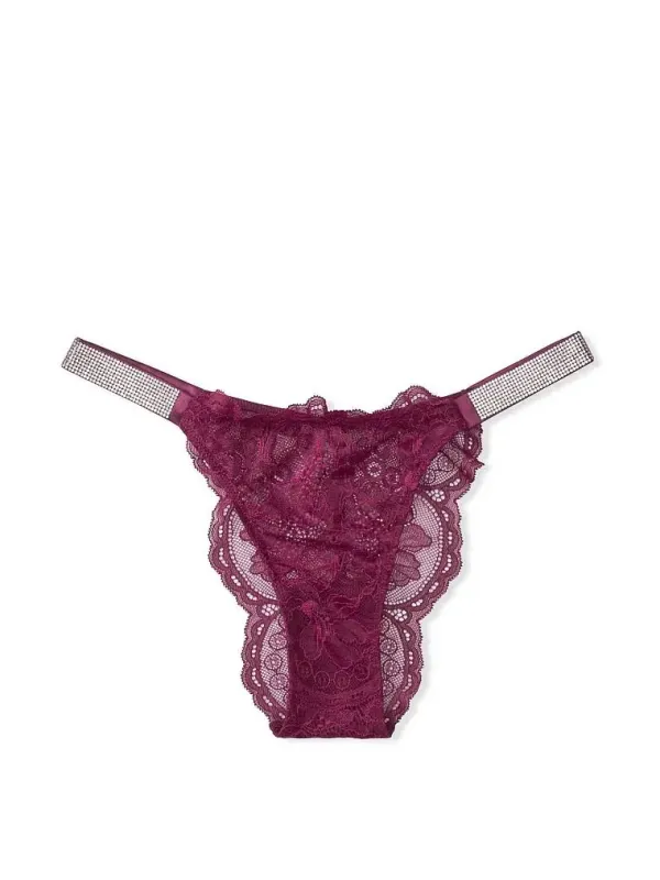 Комплект Мереживний бюстгальтер пуш-ап Front Close & Трусики бразиліани Shine Strap Very Sexy Victoria's Secret