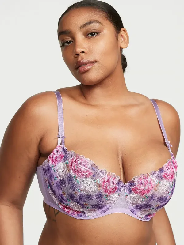 Мереживний бюстгальтер балконет Wicked Floral Embroidery Dream Angels Victoria's Secret