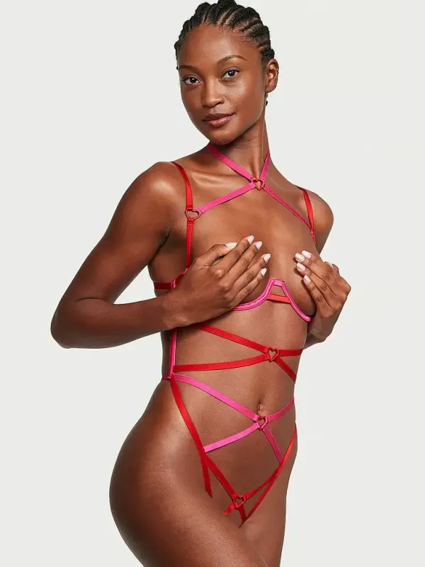 Вікрите боді з ременців Strappy Heartware Very Sexy Victoria's Secret