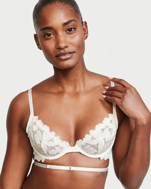 Мереживний бюстгальтер демі Floral Embroidered Very Sexy Victoria's Secret