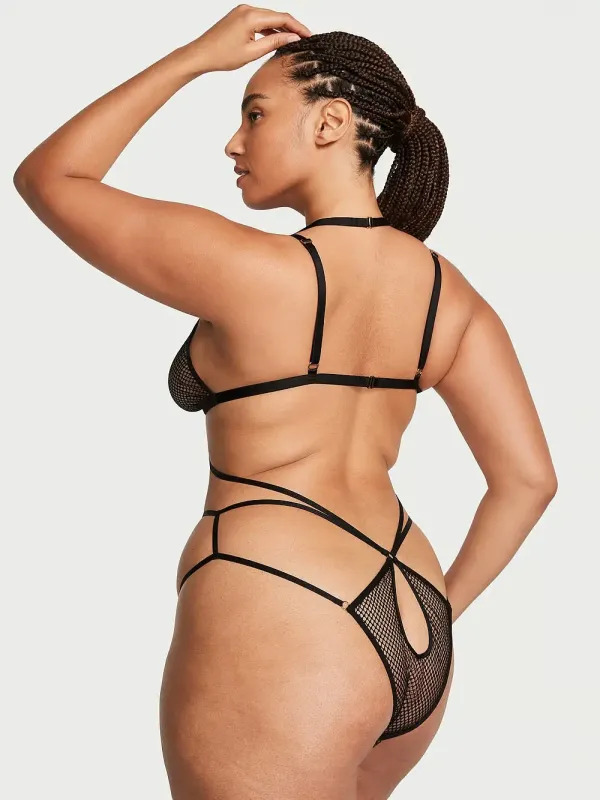 Боді із сіточки Strappy Naked Teddy Victoria's Secret