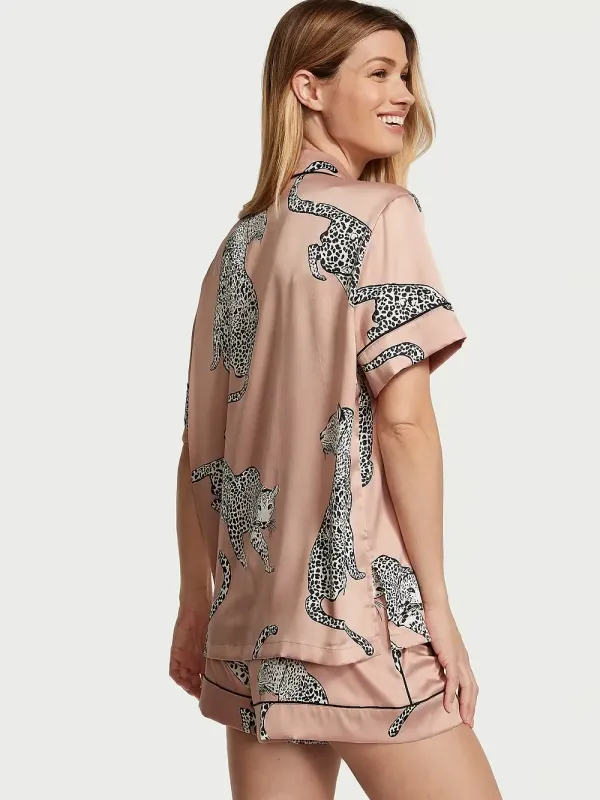 Атласна піжама з шортами Satin Short Pj Set Victoria's Secret