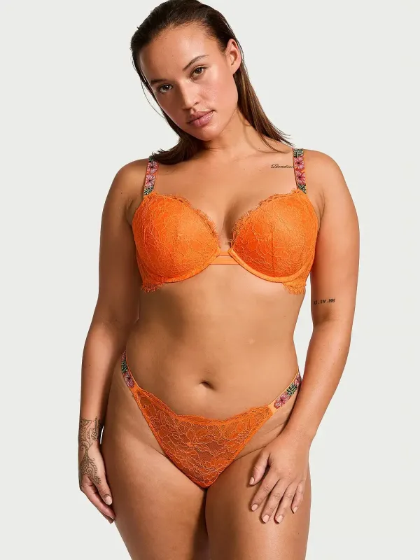 Мереживні трусики тонги Flowers Shine Very Sexy Victoria's Secret