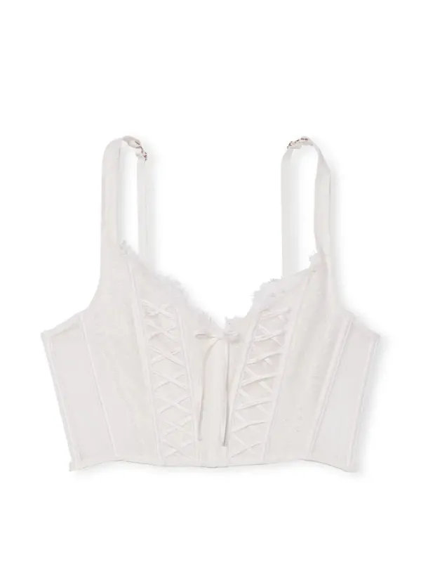 Бюстьє корсет без наповнення Unlined Lace-Up Dream Angels Victoria's Secret