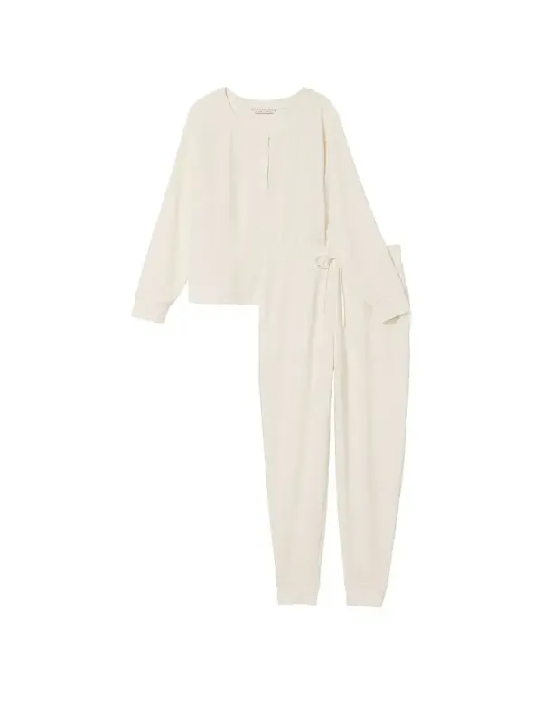Костюм для дому Glow Waffle Henley Jogger Set Victoria's Secret