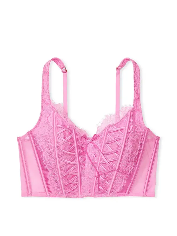 Бюстьє корсет без наповнення Unlined Lace-Up Dream Angels Victoria's Secret