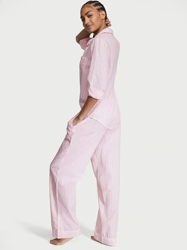 Бавовняна піжама з штанами Cotton Long PJ Set Victoria's Secret