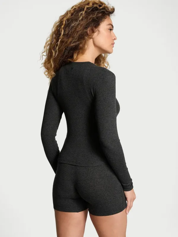Комплект із шортиками Ribbed Modal Boxer Victoria's Secret